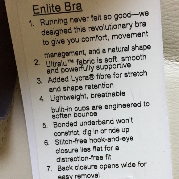 NWT LULULEMON ENLITE BRA MAGNUM  36 A 36A - Picture 3 of 6